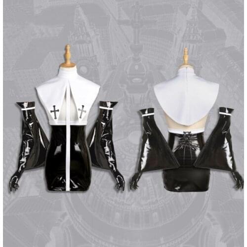 Cos EDENS ZERO Sister Cosplay Costume Leather Clothing Set black leotardAnime Cosplay Belt Hat Transparent See-through Blouses