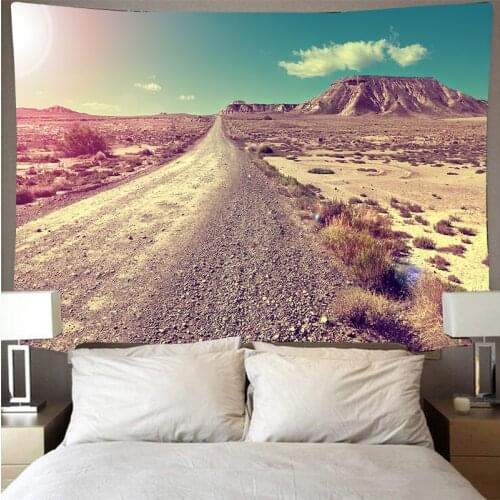 Mountain Forest Landscape Sky wall hanging beach towel Wonderland tapestry background cloth Bedroom home decoration