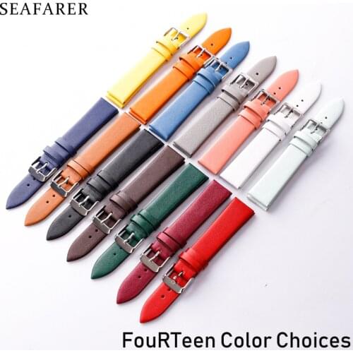 Watch accessories 12mm-22mm leather watch band new green watch band crocodile leather needle chain for DW Daniel Wellington