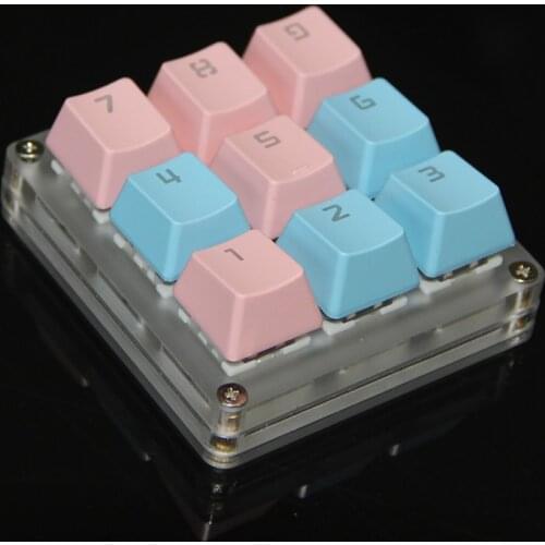 Mini 9 Key B face RGB Support Macro Function Type C Switches Mechanical Keyboard For Gaming Photoshop Programming Numpad