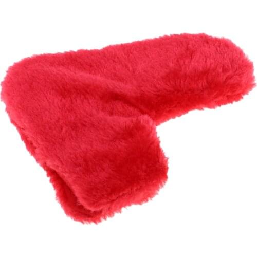 Soft & Thick Red Plush Cloth Golf Club Putter Head Sleeve