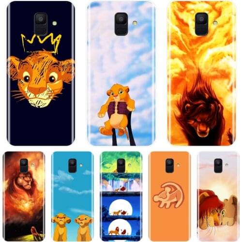 TPU Soft Silicone Phone Case For Samsung Galaxy A5 A7 2018 A6 A8 Plus Lion King Back Cover For Samsung Galaxy A3 A5 A7 2016 2017