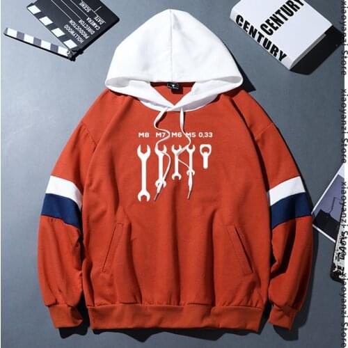 NEW Mens funny wrench jaw spanner beer car mechanic gift hoodies Design sweatshirts Round Collar men Fitness Funny pullovers
