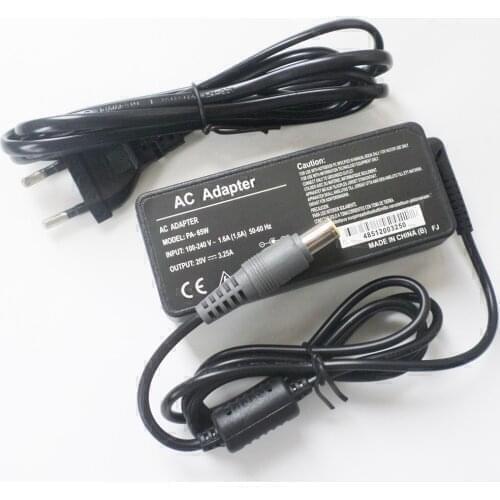 New 20V 3.25A 65W AC Adapter Power Supply Cord Battery Charger For Lenovo ThinkPad X60s Series 1706 1707 L510 L512 L520 SL300