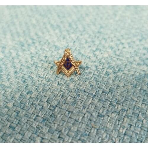 Wholesale 11mm blue lodge masonic mason freemasonry Lapel Pin badge