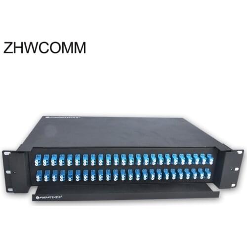 19 inch 48 mouth 96 core Pull type ODF optical fiber distribution frame LC port Rack Mounted Indoor fiber patch panel