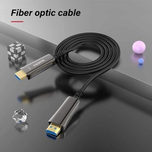 Fiber Optic HDMI-compatible 2.0 Cable 4K super Speed 18Gbps HDR10 Dolby Vision HDCP 2.2 ARC 3D Streamlined High definition optic