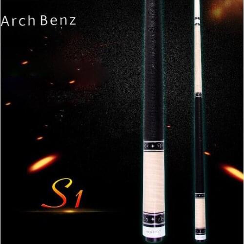 Original Arch Benz S1 Billiard Pool Cue 13mm Tip 149cm Length Professional Tiger Maple Butt Billiards with Excellent Gifts