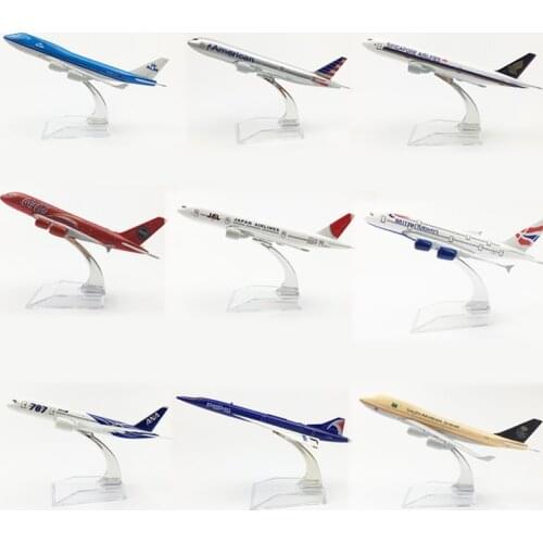 16cm 1:400 Scale Airplanes Boeing B747 B777 B787 Airbus A350 A380 Model Airplane Kits Gift Plane metal Diecast Models Toys