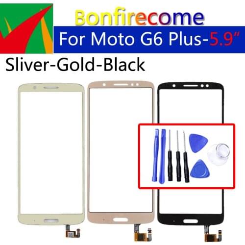Touchscreen For Motorola-Moto G6 Plus XT1926 Xt1926-5 XT1926-8-6 Touch Screen Digitizer Front Glass Panel Sensor Replacement 5.9