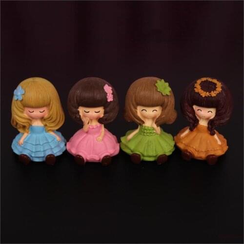 Silicone mold 3D cartoon girl shape Fondant cake mould chocolate mold clay craft decoration mold Handmade tools