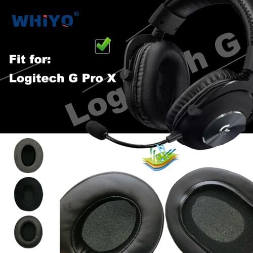 Replacement Ear Pads for Logitech G Pro X Headset Parts Leather Cushion Velvet Earmuff Earphone Sleeve Cover
