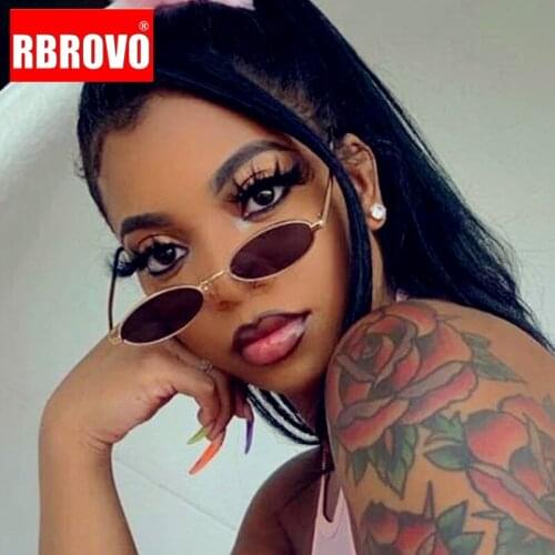 RBROVO Retro Sunglasses Women 2021 Brand Designer Mirror Glasses For Women/Men Alloy Eyewear Women Mirror Lentes De Sol Mujer