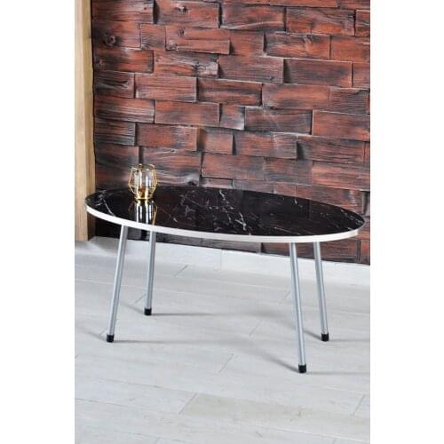 Modern Center Table Norse Silver Metal Toe Silver Ellipse Also Mounted Medium Coffee Table Tea Coffee Service Desk Living Room Living Room desk