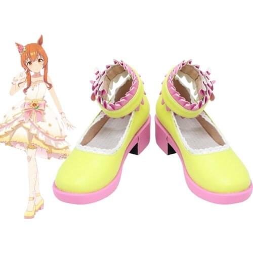 Umamusume Pretty Derby Mayano TopGun Anime Bridal Outfit Cosplay Shoes Boots Halloween Carnival Accessories