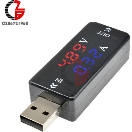 3 Bit USB Tester LED Digital Voltmeter Ammeter Car PC Power Bank Charging Charger Doctor 12V Voltage Current Meter Volt Detector