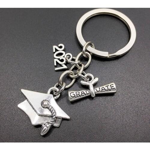 Graduation Keychain Books Graduation Souvenir Bachelor Hat Keychain