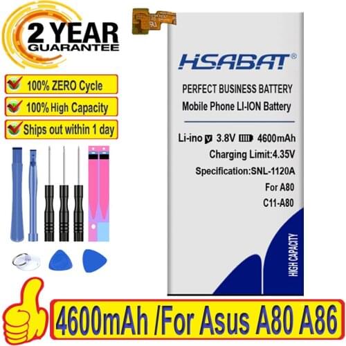 Top Quality 4600mAh C11-A80 Battery for Asus PadFone Infinity A80 A86 Mobile Phone Replacement Accumulator