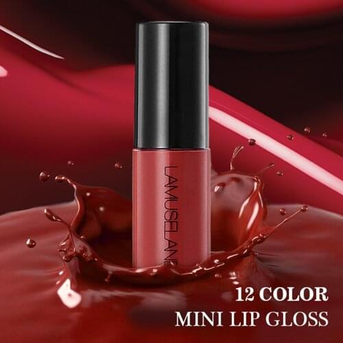 Women Mini Lipstick Shape Red Matte Liquid Lipstick Drop Shipping