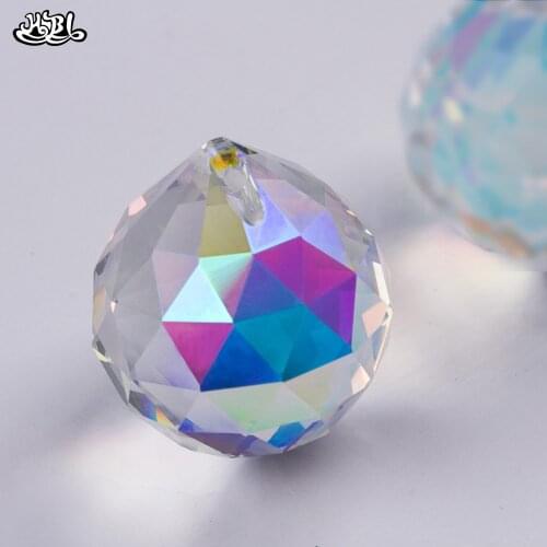 1pcs/lot 40mm Crystal AB Glass Crystals Ball For Chandelier Door Curtain Decoration Wedding Decoration