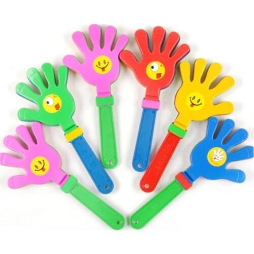 1pc Fashion colorful hand clapper Concert party cheering props children clap Noise Makers small hands clapping toy