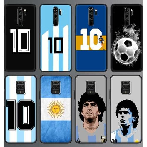 Argentina Football No. 10 Phone Case For Xiaomi Redmi Note 9S 9 8 10 Pro 8T 9C 9A 8A Soft Silicone Smart Back Cover Mobile Bag