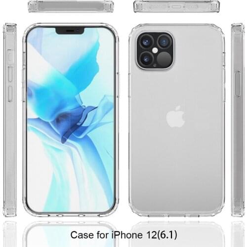 Customized for For iPhone 11 12 Pro Max XS Max XR X 2-in-1 TPU + PC transparent color scratch-proof case