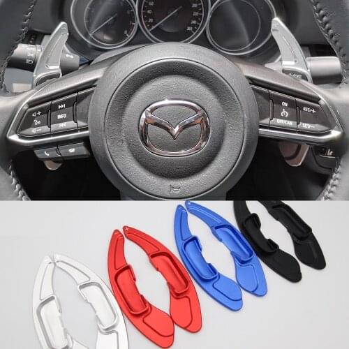For Mazda 2 3 6 AXELA SKYACTIV Atenza CX-3 CX5 CX-9 GT Signature Car Steering Wheel Paddle Shift Extension Shifters DSG Stickers