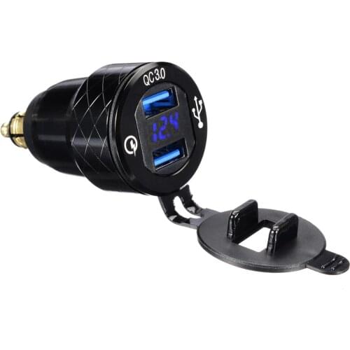 For BMW F800 F650 F700 R1200 GS 1pc 4.2A Motorcycle Dual USB Charger EU Plug Moto Cigarette Lighter Socket Mayitr