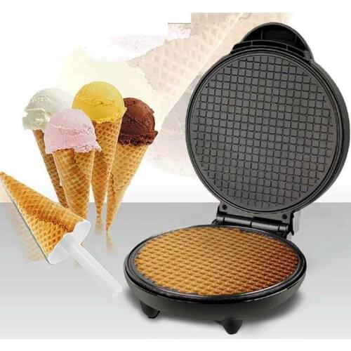 Electric Egg Roll Maker Waffle Baking Pan Ice Cream Cone Machine for Home EU 220V 1200W Electric Waffle Maker