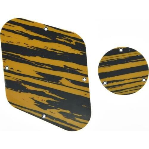 KAISH Tawny Stripe LP Rear Control & Switch Plate Cavity Cover For Epi LP