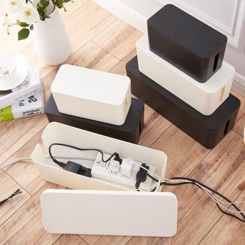 2 Size Cable Storage Box Power Socket Removable Cover Cable Tidy Box Power Switch Easy to Heat Emission Junction Box