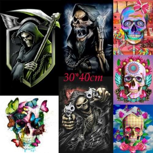 Skull Diy 5d Diamond Painting Embroidery Cross Crafts Stitch Kit Office Decor Us