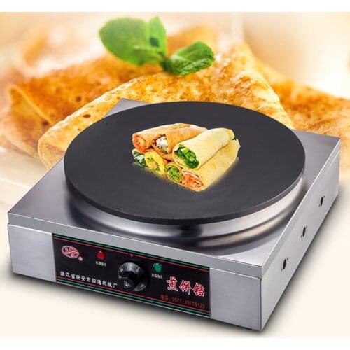 Desktop Pancake Maker Electric Automatic Grain Frying Machine Thermostat Stainless Steel Frying Pan