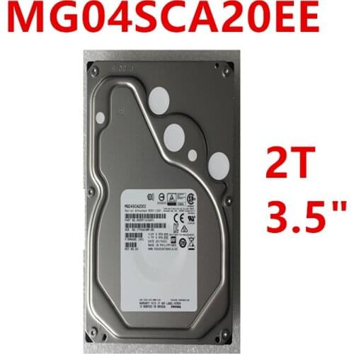 New HDD For Toshiba 2TB 3.5" SAS 12 Gb/s 128MB 7200RPM For Internal Hard Disk For Enterprise Class HDD For MG04SCA20EE