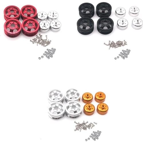 Upgrade Metal Wheel Rim Kit Wheel Hub for WPL B1 B-1 B14 B-14 B16 B-16 B24 B-24 C14 C-14 B36 with Screws RC Truck RC Car Parts