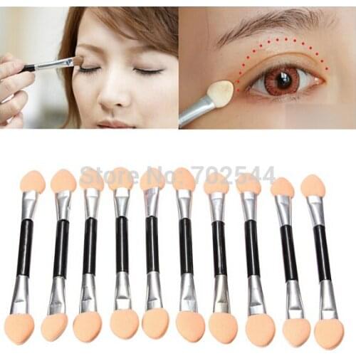Wholesale Disposable Make Up Eye Shadow Applicator Brush double-headed sponge eye shadow brush (10000 pcs/lot) + Free shipping