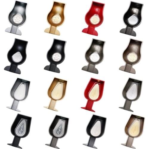 Professional Metal Wine Glass Style Mini 1 Holder Smoking Ashtray Cigar Cigarette Ashtray Smoking Gadget For COHIBA