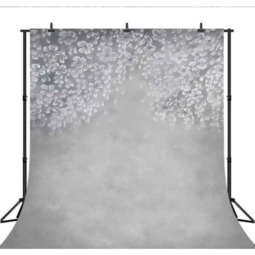 Gray Floral Texture Photography Backdrop Newborn Baby Kids Portrait Background Photoshoot Flowers Abstract Photocall Studio