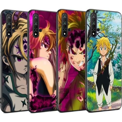 Seven Deadly Sins Meliodas Silicone Cover For Huawei Nova 8 7 7i 6 SE 5i 5 5T 4E 4 3E 3i 3 2i Pro Black Phone Case