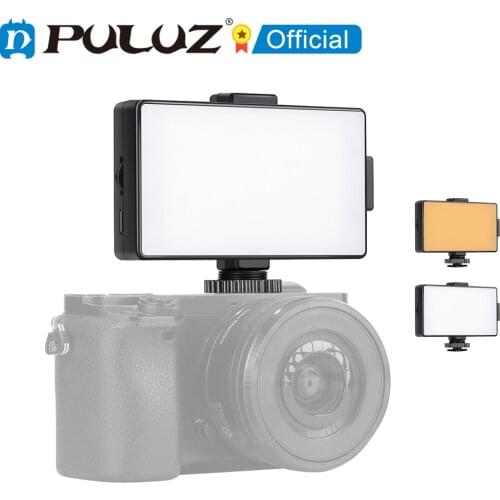 PULUZ 104 LED 3200K - 5600K Dimmable Video Light on-Camera Photography Lighting Fill Light for Canon Nikon and Other DSLR Camera
