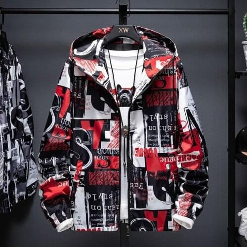 Spring Autumn Windbreaker New Mens jacket Korean Camouflage Military Hooded Letter Mens Casual Men Clothing Plus Size 5XL