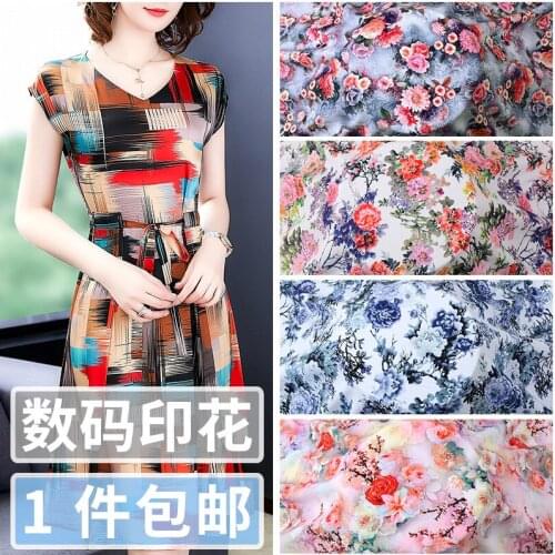 Viscose Pajamas High Quality Digital Print Cooling Material Printed Slub Viscose Reactive Printing Cloth Fabrics