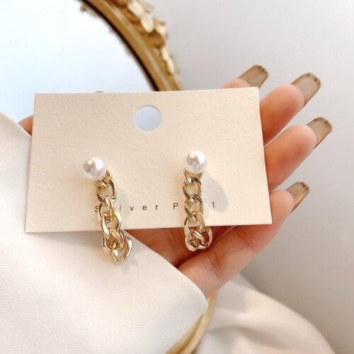 Jewelry For Women Stainless Steel Earrings Geometric Earrings For Women Unusual Earrings 2020 Trend Drop Earing Chain Earrings