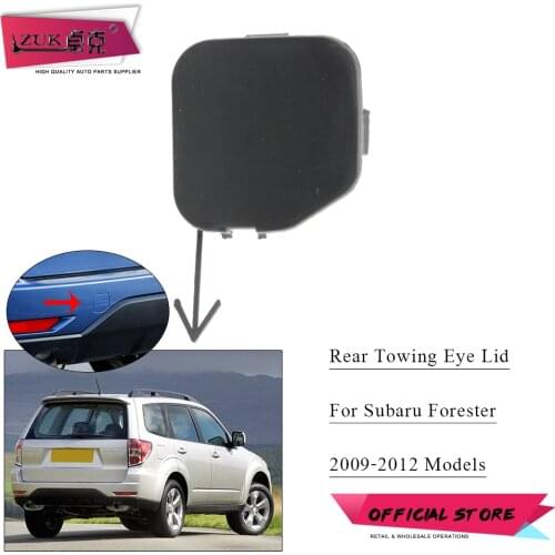 ZUK For Subaru Forester SH 2008-2013 Rear Bumper Towing Hook Cover Cap Tow Hook Eye Garnish Trim Lid Shell Base Color