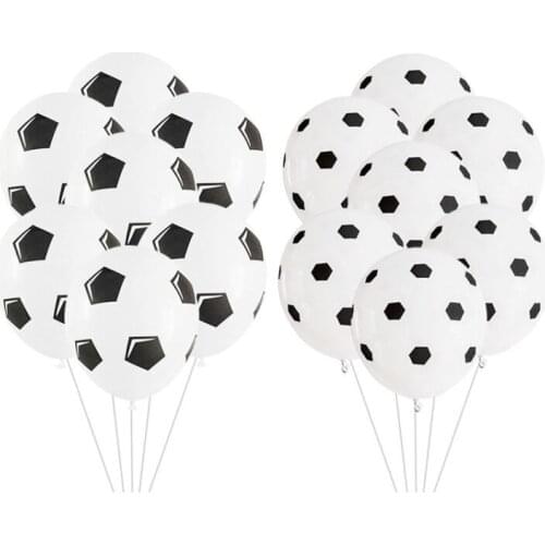 10pcs/lot 12inch Thickened Latex Soccer Balloons Football Party Decoration For Kids Football Party Childrens Toys Football