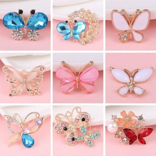 Exquisite 10Pcs Variety Handmade DIY Embellishment Metal Butterfly Buttons For Clothing Decoration Scrapbooking Accessories