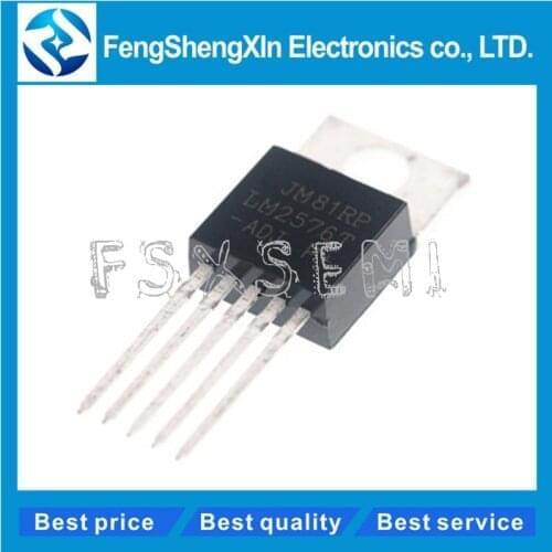 100pcs/lot LM2576T-ADJ LM2576T TO-220-5 Buck switch voltage regulator