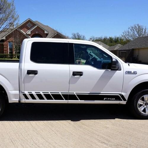 2 pcs Gradient Door Side Stripe Graphics Vinyl Decal Car Sticker for Ford Raptor F150 SVT Ranger Car Styling Accessories
