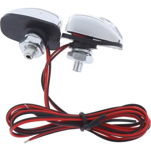 2Pcs Car Windshield Searchlight Sprinkler Nozzle LED Light Car Lighting Multicolor Light